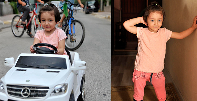 Antalyalı minik Özge protez bacağına kavuştu