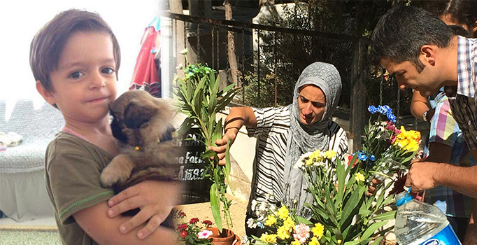 İhmal kurbanı minik Alperen'in mezarına bayram ziyareti