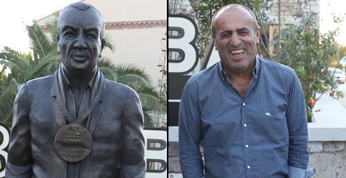 Selahattin Aydoğdu'nun heykelini diktiler!
