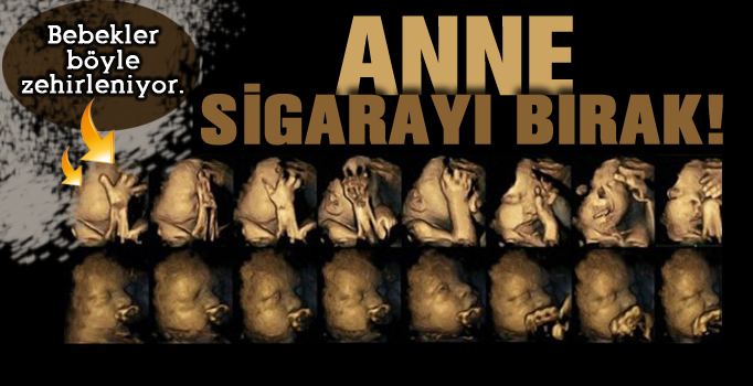 Sigara bebeği böyle etkiliyor