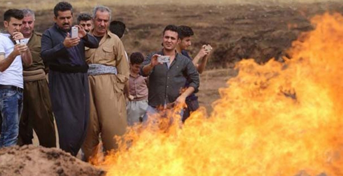 Kuzey Irak'ta tarlalardan su yerine doğalgaz çıkıyor