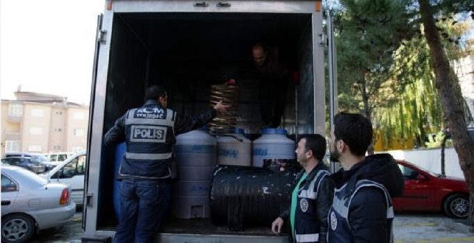 Tekirdağ'da 5 bin litre sahte içki yakalandı