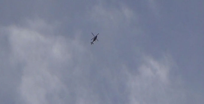 Diyarbakır'da polis helikopterine roketli saldırı