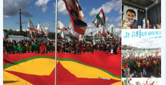 Almanya'nın Köln kentinde düzenlenen festivalde skandal görüntü