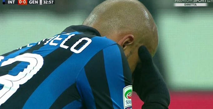 İnter- Genoa maçında Felipe Melo bayıldı! Hafıza kaybı yaşadı