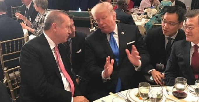 Cumhurbaşkanı Erdoğan ile ABD Başkanı Trump bir araya geldi