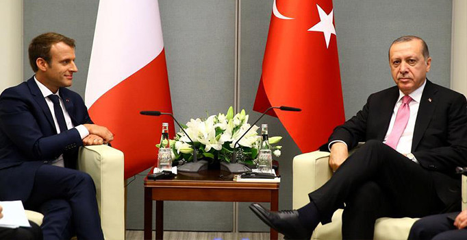 Cumhurbaşkanı Erdoğan, Macron ile görüştü | Son dakika haberleri