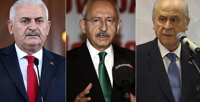 Son dakika! Başbakan CHP ve MHP liderleriyle görüşüyor