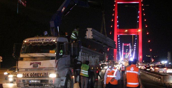 Fatih Sultan Mehmet Köprüsü'nde çalışmalar başladı