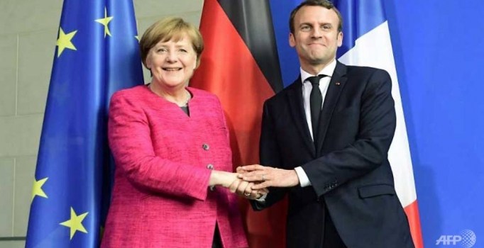 Macron'un güçlü AB çıkışına Berlin ve Brüksel'den destek
