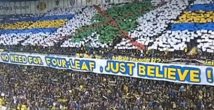 Fenerbahçe taraftarından Celtic'e pankartlı gönderme