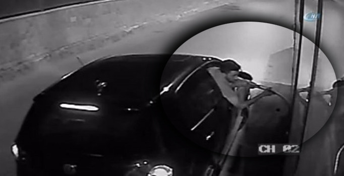 Otobüsün deposundan 500 litre mazot çaldılar | Video