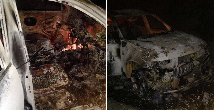Şırnak’ta PKK’lı teröristler, yol kesip araç yaktı