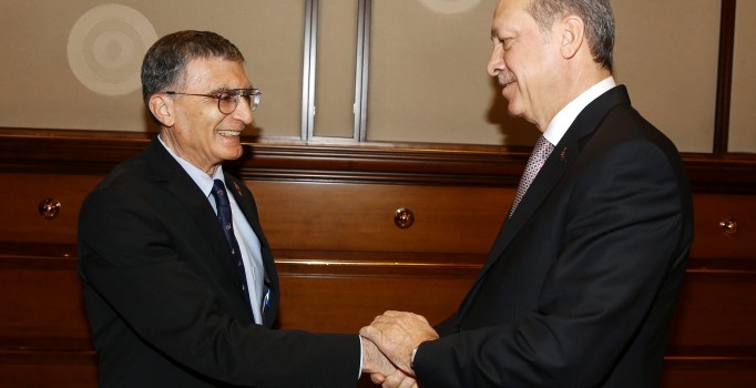 Cumhurbaşkanı Erdoğan, Aziz Sancar'ı kabul etti