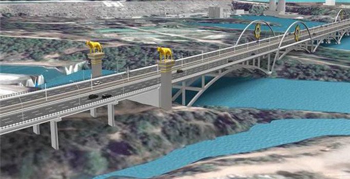 Devlet Bahçeli Köprüsü'nün her ayağı 18 katlı bina büyüklüğünde