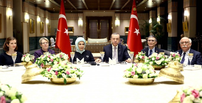 Erdoğan'dan Aziz Sancar onuruna akşam yemeği