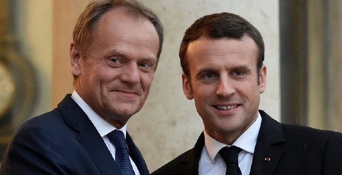 ABD Konseyi Başkanı Tusk, Fransa Cumhurbaşkanı Macron’la görüştü