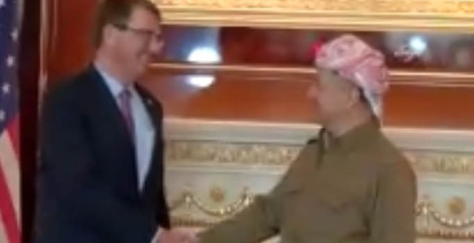 IKBY Başkanı Barzani, ABD'li bakan Carter'la görüştü