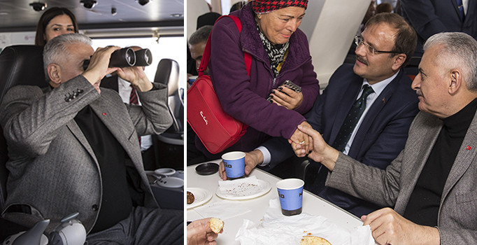 Başbakan Yıldırım, Yalova'dan feribotla ayrıldı... Yolculara telefonlarını çıkardı