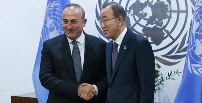 Çavuşoğlu, BM Genel Sekreteri Ban Ki Moon'la görüştü