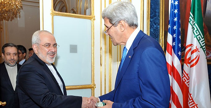 Kerry, Zarif'le görüştü: İran'la ticarette endişe etmeyin, bize danışın