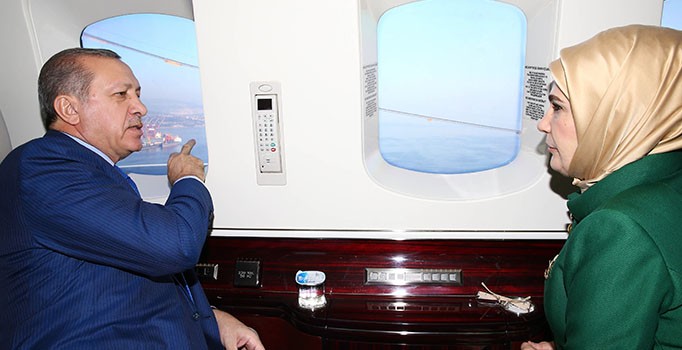 Cumhurbaşkanı Erdoğan, İzmit Körfez Geçişi Köprüsü'nü inceledi