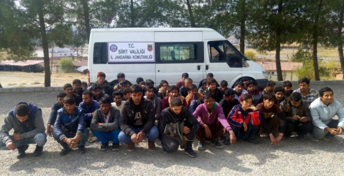 Siirt'te aralarında 1 Hollandalı'nın da bulunduğu 47 kaçak yakalandı