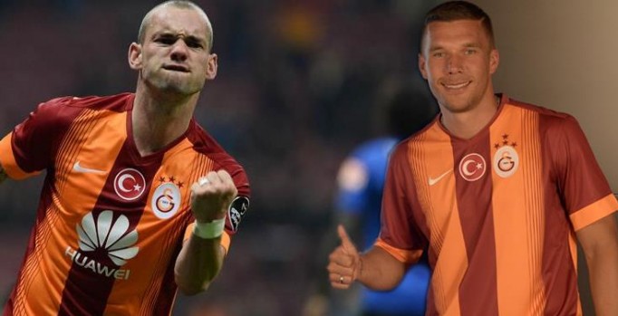 Sneijder ve Podolski'den Galatasaray'a kötü haber