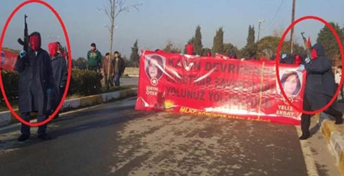 Cenazede kalaşnikofla yürüyen 6 kişi gözaltına alındı