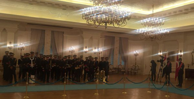 Çankaya Köşkü'nde İbadi için kapalı alanda tören