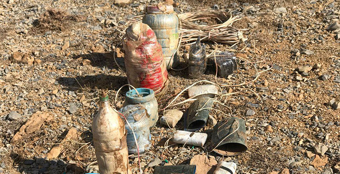 Hakkari'de tuzaklanan 4 EYP imha edildi