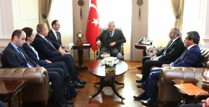 Yıldırım, Kosova Başbakan Birinci Yardımcısı Pacolli'yi  kabul etti