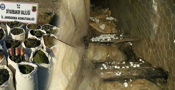 Lice'de PKK'lılara ait 25 sığınak imha edildi, 10 milyon TL'lik esrar ele geçirildi