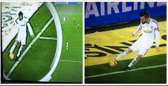 Fenerbahçe-Sivasspor maçının önüne geçen pozisyon