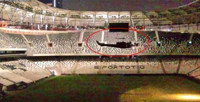 Vodafone Park'a helikopterle asker indiren FETÖ'cü pilottan terör savunması: Emir normal gelmiş