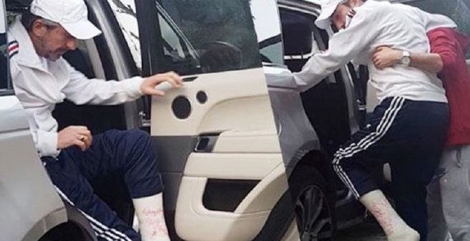 Ayak bileğini kıran Erkan Petekkaya'nın zor anları