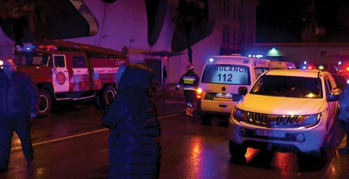 Batum'da otel yangını: 12 ölü