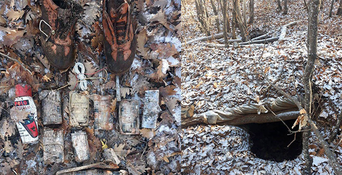 Bingöl'de patlayıcı ile yaşam malzemesi ele geçirildi