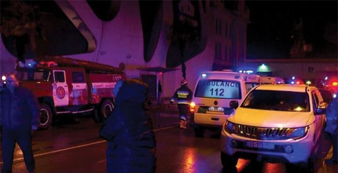 Gürcistan'da otel yangınının ardından 1 günlük yas ilan edildi