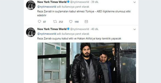 New York Times'ın Türkçe Rıza Zarrab mesajı tartışma yarattı