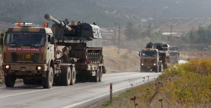 Suriye sınırına askeri sevkiyat