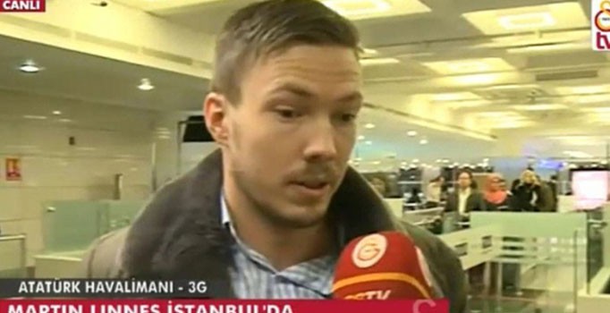 Galatasaray'ın yeni transferi Martin Linnes İstanbul'da