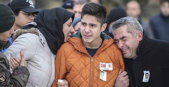 Cizre'de şehit olan polis memuru Ayhan Demirel Aksaray'a uğurlandı