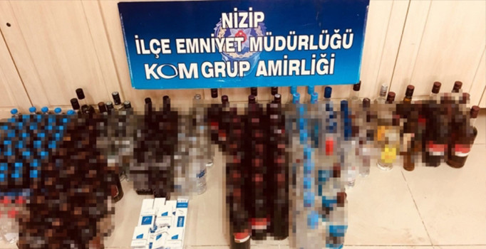 Gaziantep'te sahte içki operasyonu: 3 gözaltı