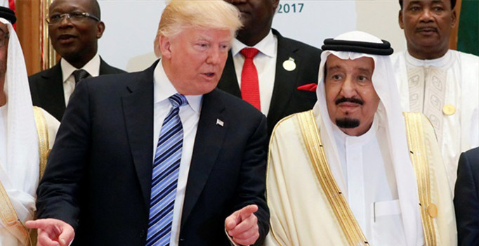 Kral Selman Trump'la telefonda görüştü