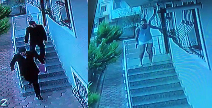 Haciz memurlarını silahla kovaladı