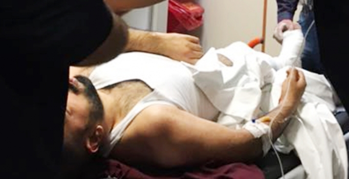 Hastane otoparkında bacağından vuruldu