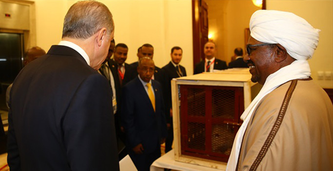 Erdoğan'a Sudan'da ilginç hediye
