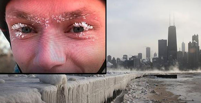 Dondurucu soğuk Chicago'yu esir aldı