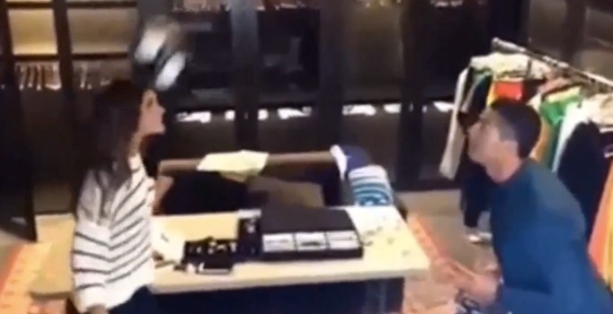 Cristiano Ronaldo Alessandra Ambrosio ile kafa topu oynadı